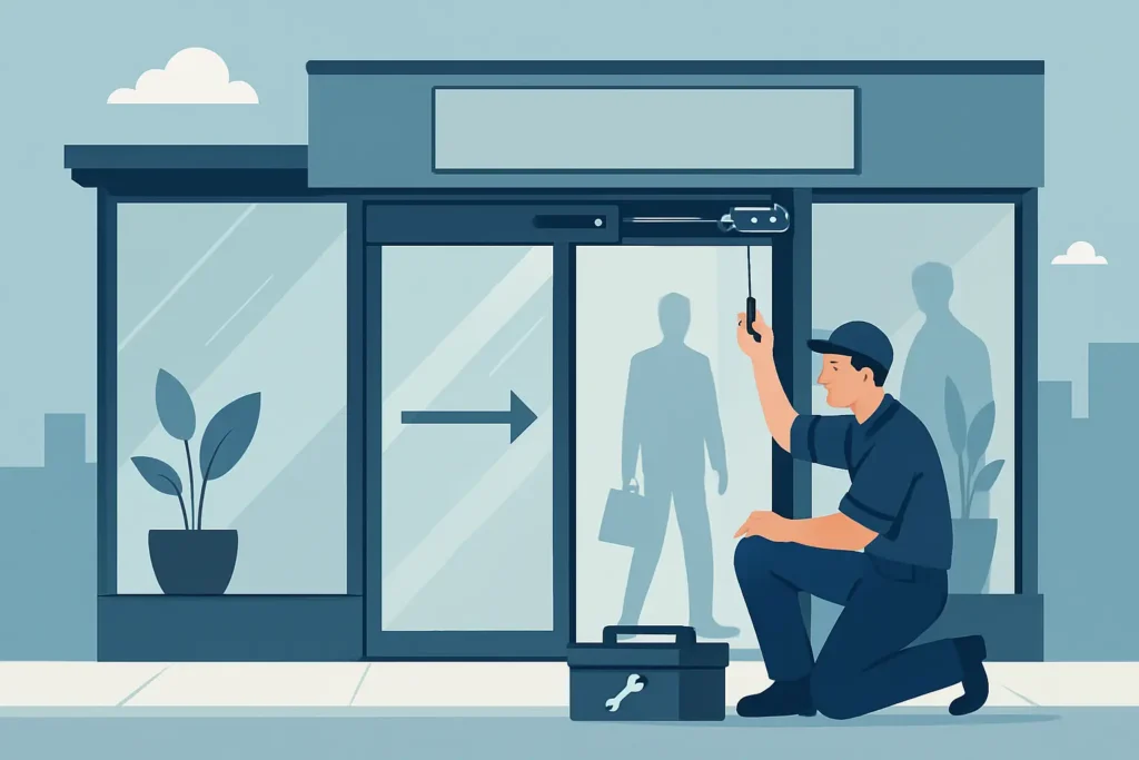 Storefront Automatic Door Repair That Protects Sales