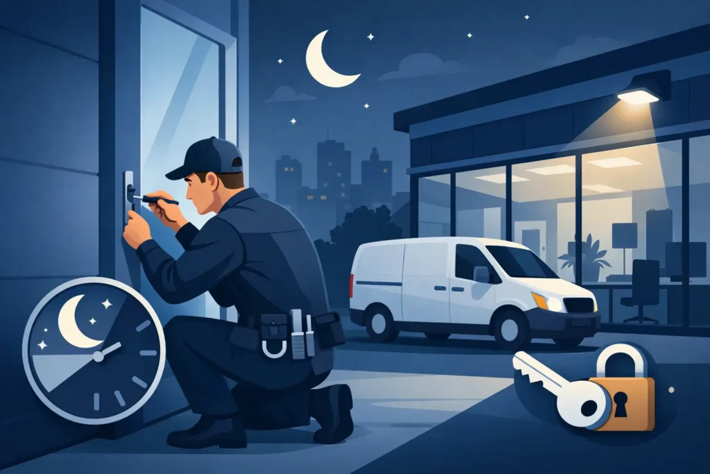 24 Hour Locksmith for Commercial Lockouts