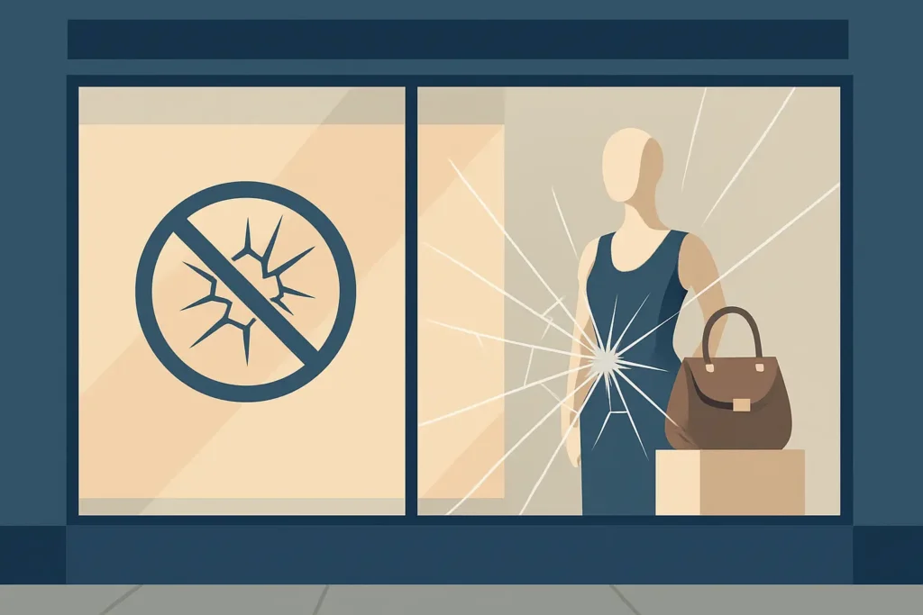Anti-Smash Glass for Retail That Still Looks Luxe